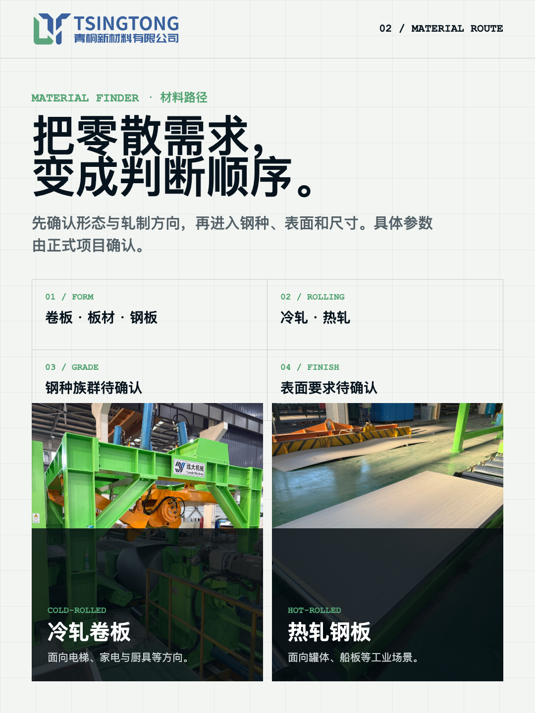 TSINGTONG 手机端竖版案例画板:材料判断路径